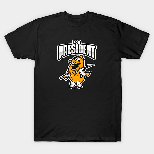 Funny Sea Monster for President T-Shirt by Boga